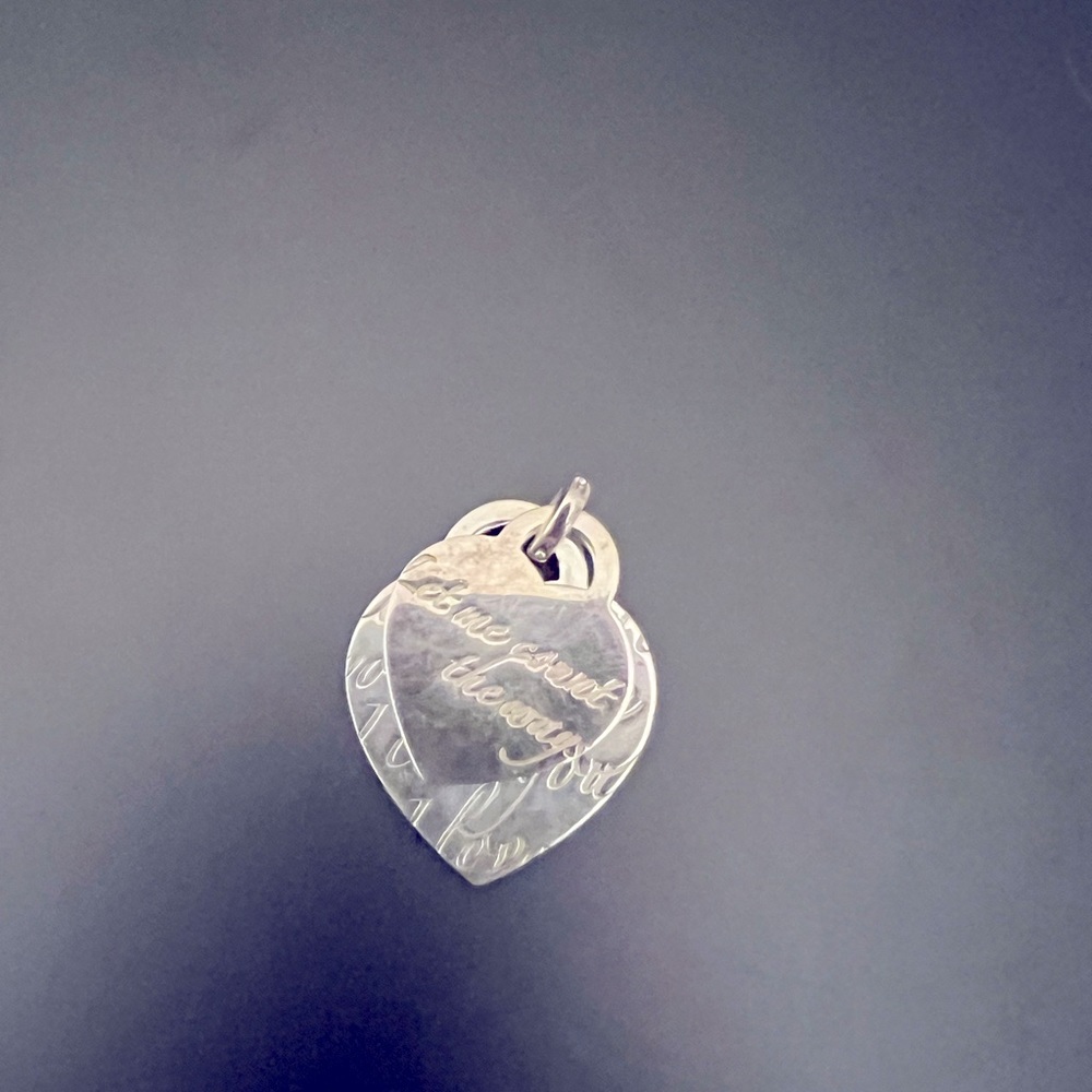 Authentic Tiffany & Co Double Heart Pendant